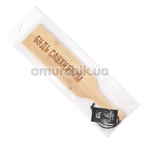 Шльопалка Art of Sex Pure Control Paddle L - Будь слухняним, бежева