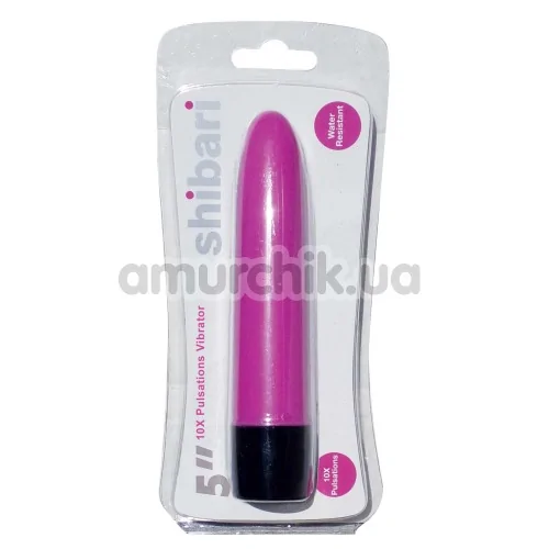 Вібратор Shibari 10x Pulsations Vibrator 5inch, рожевий