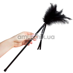 Перышко для ласк Secret Play Feather Tickler, черное - Фото №1