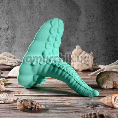 Вибратор Evolved Tentacle Grinder, бирюзовый