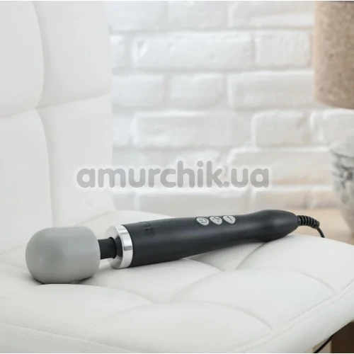 Універсальний вібромасажер Doxy Plug-In Vibrating Wand Massager, чорний