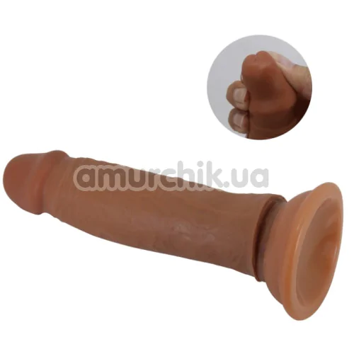 Фаллоимитатор Sliding Skin Quentin 7.2, коричневый