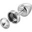 Анальная пробка с кристаллом SWAROVSKI Anni Magnet T1, серебряная - Фото №3