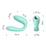 Вибратор с пульсацией Odeco Every Night Toys Licking Vibrator 2212, бирюзовый - Фото №5