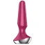 Анальная пробка с вибрацией Satisfyer Plug-ilicious 2, бордовая - Фото №3