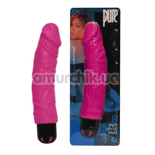 Вібратор Pure Uncut Stud, рожевий