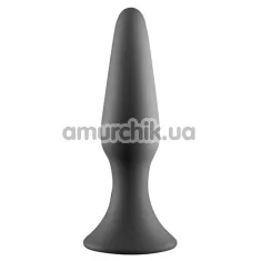 Анальная пробка с металлическим шариком MenzStuff Metal Ball Blutt Plug, серая - Фото №1