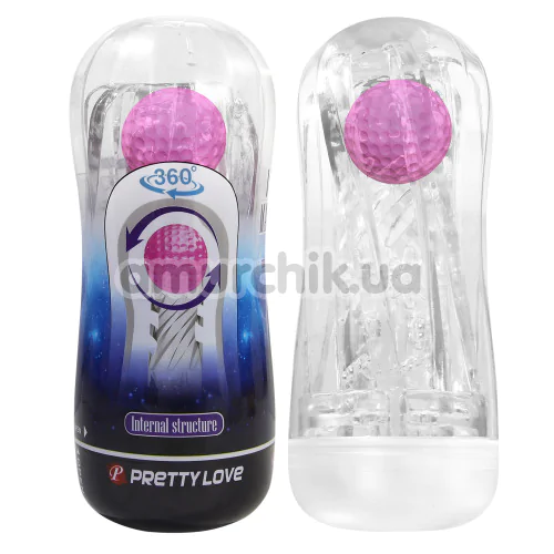 Мастурбатор Pretty Love Vacuum Cup Masturbator Aquarius, прозорий