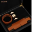Маска Lockink Luxury Leather Blindfold Kit, коричневая - Фото №11