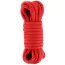 Мотузка Sweet Caress Play Shibari Cotton Rope 5m, червона - Фото №1