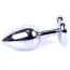 Анальна пробка з фіолетовим кристалом Exclusivity Jewellery Silver Heart Plug, срібна - Фото №2