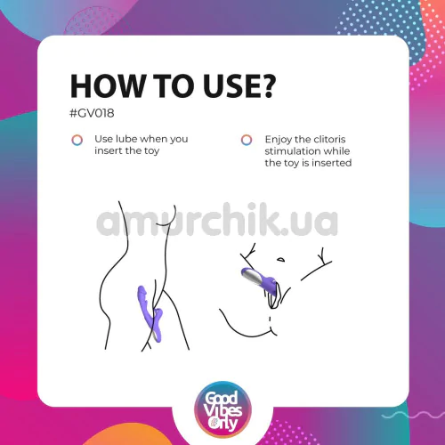 Вібратор Good Vibes Only Tess, фіолетовий