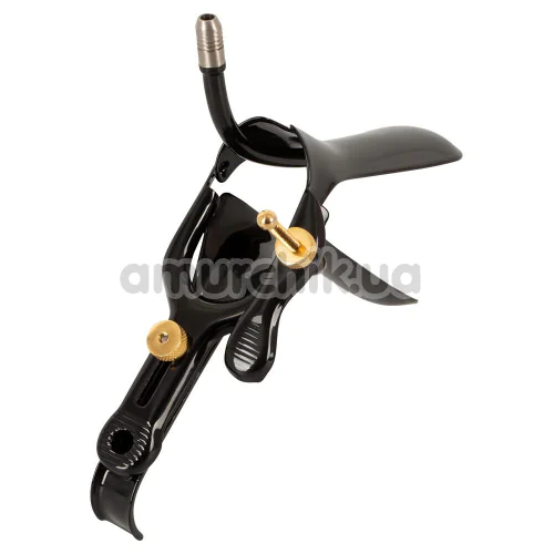 Вагинальный расширитель Fetish Collection Speculum With Air & Liquid Tube, черный