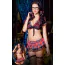 Костюм школярки JSY Sexy Lingerie 4966, червоний: спідниця + бюстгальтер + топ + панчохи + окуляри + стрічки - Фото №2