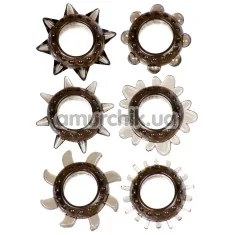 Набір з 6 ерекційних кілець Linx Tickler Ring Set, сірий - Фото №1