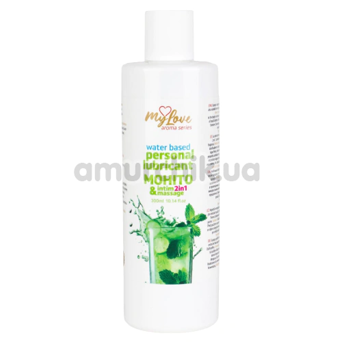 Масажний лубрикант MyLove Aroma Series Personal Lubricant 2in1 Mohito - Мохіто, 300 мл - Фото №1