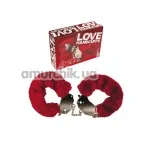 Наручники Love Handcuffs, червоні - Фото №1
