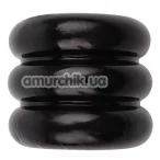 Эрекционное кольцо GK Power Triad Cock Ring, черное - Фото №1