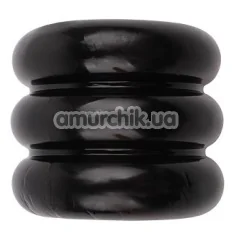 Ерекційне кільце GK Power Triad Cock Ring, чорне - Фото №1