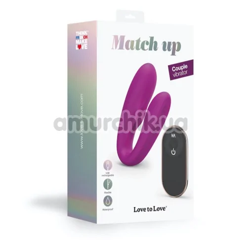 Вібратор Love To Love Match Up, рожевий