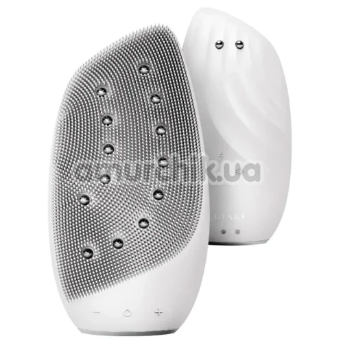 Щетка для лица Geske Sonic Thermo Facial Brush & Face-Lifter 8 in 1, белая
