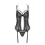 Комплект Passion Free Your Senses Eco Drosera Corset, черный: корсет + трусики-стринги - Фото №3