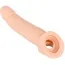 Насадка на пеніс Nature Skin Penis Sleeve with Extension, тілесна - Фото №1