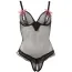 Боди Cotelli Collection Crotchless Peephole Body 640015, черное - Фото №3