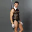 Костюм офіціанта JSY Sexy Lingerie 4982, чорний: труси + майка + краватка + рукавички - Фото №4