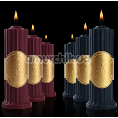 Свеча Upko Low Temperature Wax Candle, бордовая