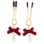 Набір затискачів для грудей Senuelo Pearl Nipple Clamps Kit, золотий - Фото №2
