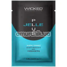 Анальный лубрикант с расслабляющим эффектом Wicked Jelle Plus, 3 мл - Фото №1
