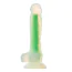 Фаллоимитатор Radiant Glow In The Dark Soft Silicone Dildo Small, зеленый - Фото №1