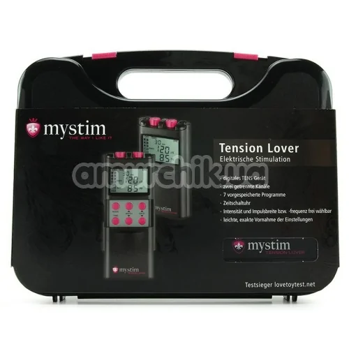 Набор Mystim Tension Lover: пульт управления + электроды