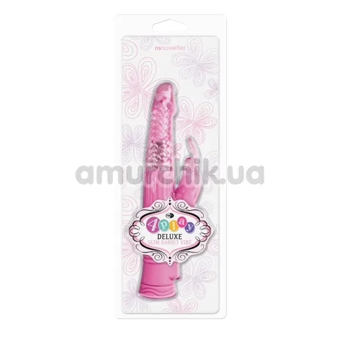 Вибратор 4Play Deluxe Slim Rabbit Vibe, розовый