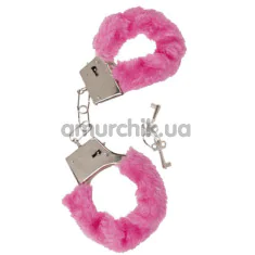 Наручники Plush Handcuffs With Keys, рожеві - Фото №1