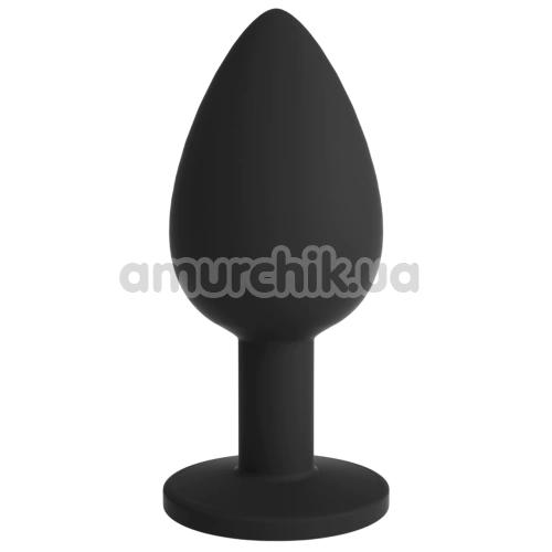 Анальна пробка зі змінним кристалом Crushious Camileo Large, чорна