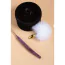 Анальна пробка з білим хвостиком Upko Rabbit Fur Bunny Tail Small Butt Plug, золота - Фото №6