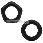 Набор из 2 эрекционных колец So Divine Classic Joy Ring, черный - Фото №1