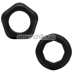 Набір з 2 ерекційних кілець So Divine Classic Joy Ring, чорний - Фото №1