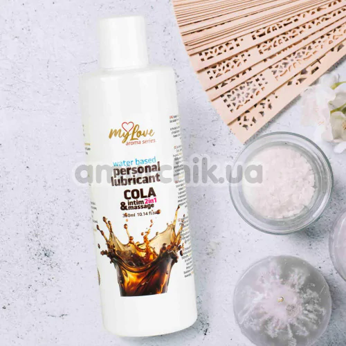 Массажный лубрикант MyLove Aroma Series Personal Lubricant 2in1 Cola - кола, 300 мл