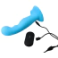 Вібратор для точки G Virgite Fantasy Dildos Vibrating Silicone Dildo Lovely, блакитний - Фото №3