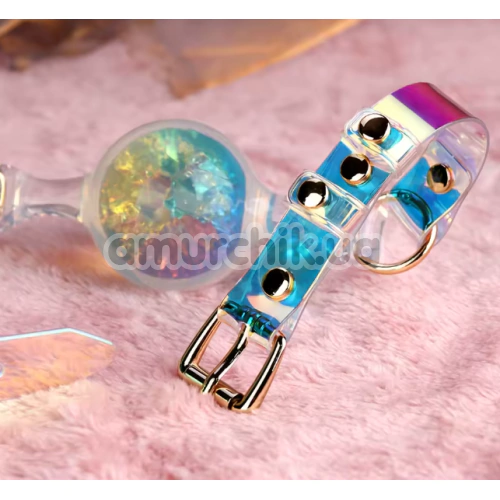 Кляп Univibe Crystal Gag L, різнокольоровий