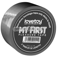 Бондажна стрічка My First Pleasure Tape 15 м, сіра - Фото №1