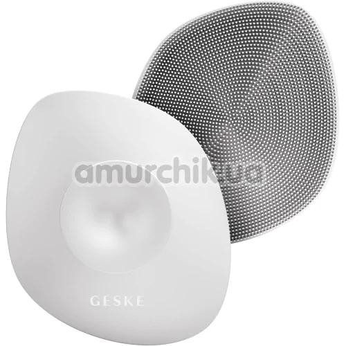 Щетка для тела Geske Body Brush 4 in 1 Suction Mount, белая