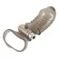 Вібронасадка на пеніс Stimulation Cock Sleeve With Vibration, сіра - Фото №1