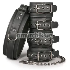 Бондажный набор Whipped Six Piece Full Restraint Set, черный - Фото №1