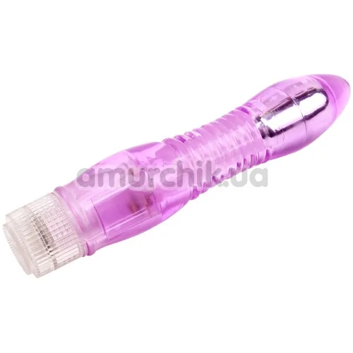 Вибратор Crystal Jelly Glitters Dual Probe, фиолетовый