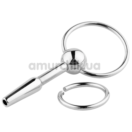 Уретральная вставка Metal Penis Plug No. 02, серебряная