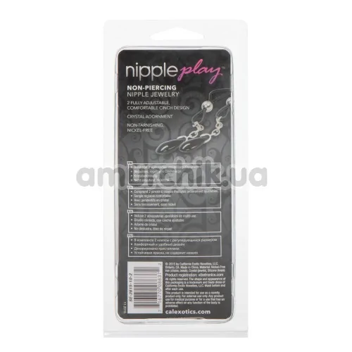 Зажимы для сосков Nipple Play Non-Piercing Nipple Jewelry Onyx